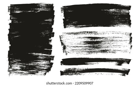 Flat Paint Brush Thin Long Background Mix High Detail Abstract Vector Background Mix Set 