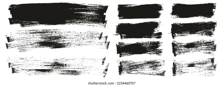 Flat Paint Brush Thin Long And Short Background Mix High Detail Abstract Vector Background Mix Set 