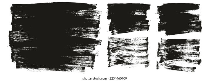 Flat Paint Brush Thin Long And Short Background Mix High Detail Abstract Vector Background Mix Set 
