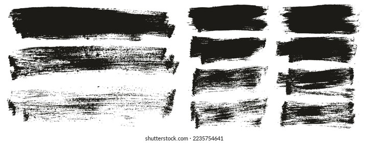 Flat Paint Brush Thin Long And Short Background Mix High Detail Abstract Vector Background Mix Set 