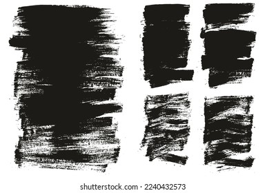 Pincel de pintura plana Pincel delgado de fondo largo y corto Mezcla de fondo de alto detalle Resumen conjunto de mezcla de fondo de vectores 
