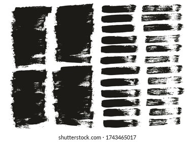 Flat Paint Brush Thin Short Background & Straight Lines Mix High Detail Abstract Vector Background Mix Set 
