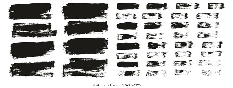 Flat Paint Brush Thin Short Background & Straight Lines Mix High Detail Abstract Vector Background Mix Set 