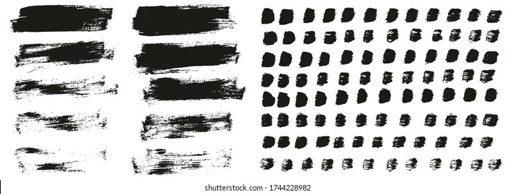 Flat Paint Brush Thin Short Background & Straight Lines Mix High Detail Abstract Vector Background Mix Set 