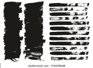 Flachpinsel mit dünner Oberfläche und gerade Linien vermischen hochdetailreiche abstrakte Vector Hintergrund Mix Set 