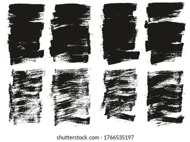 Pincel de pintura plana Fondo delgado de fondo de alto detalle Resumen conjunto de fondo de vectores 