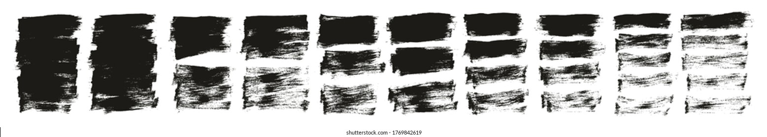 Flat Paint Brush Thin Short Background High Detail Abstract Vector Background Mega Set 