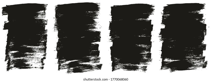 Pincel de pintura plana Fondo delgado de fondo de alto detalle Resumen conjunto de fondo de vectores 