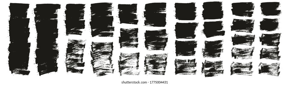 Flat Paint Brush Thin Short Background High Detail Abstract Vector Background Mega Set 