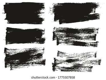 Pincel de pintura plana Fondo delgado de fondo de alto detalle Resumen conjunto de fondo de vectores 