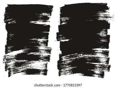 Pincel de pintura plana Fondo delgado de fondo de alto detalle Resumen conjunto de fondo de vectores 