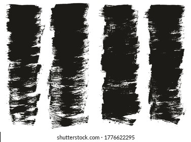 Pincel de pintura plana Fondo delgado de fondo de alto detalle Resumen conjunto de fondo de vectores 