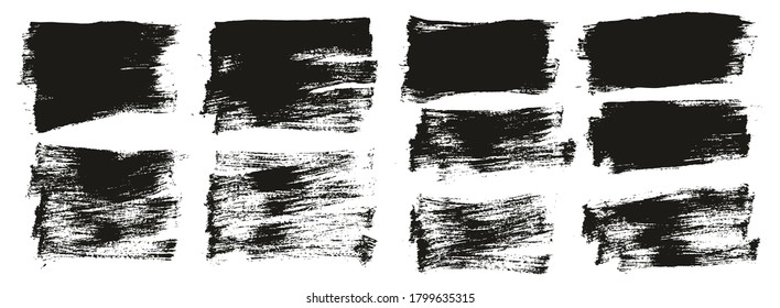 Flat Paint Brush Thin Short Mix Background High Detail Abstract Vector Background Mix Set 