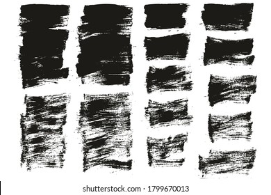 Flat Paint Brush Thin Short Mix Background High Detail Abstract Vector Background Mix Set 