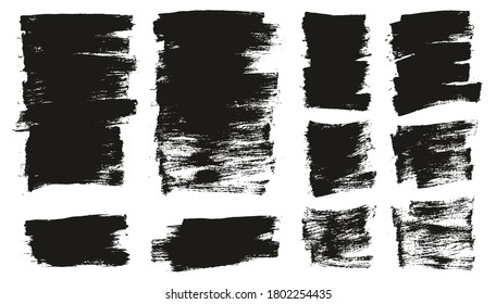 Flat Paint Brush Thin Short Mix Background High Detail Abstract Vector Background Mix Set 