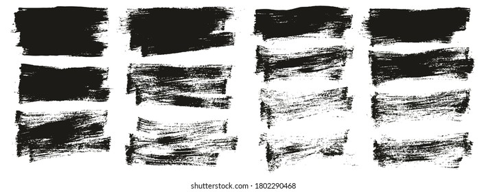 Flat Paint Brush Thin Short Mix Background High Detail Abstract Vector Background Mix Set 
