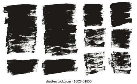 Flat Paint Brush Thin Short Mix Background High Detail Abstract Vector Background Mix Set 