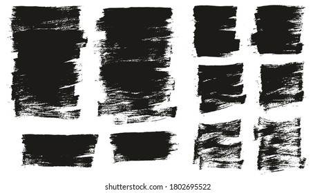 Flat Paint Brush Thin Short Mix Background High Detail Abstract Vector Background Mix Set 