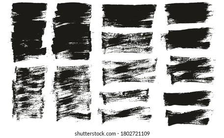 Pincel de pintura plana Fondo de mezcla corta delgada Fondo de gran detalle Resumen Conjunto de mezcla de fondo de vectores 