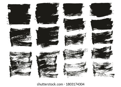 Flat Paint Brush Thin Short Mix Background High Detail Abstract Vector Background Mix Set 