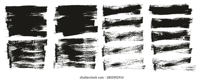 Pincel de pintura plana Fondo de mezcla corta delgada Fondo de gran detalle Resumen Conjunto de mezcla de fondo de vectores 