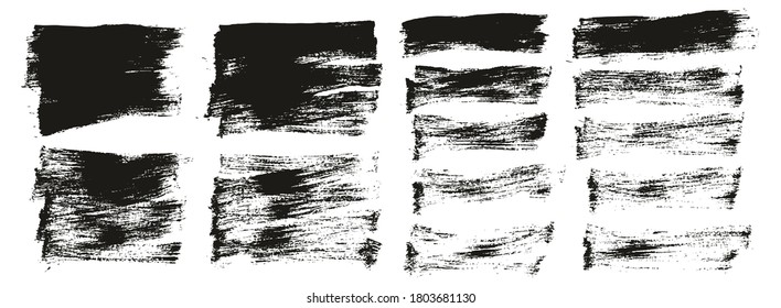 Flat Paint Brush Thin Short Mix Background High Detail Abstract Vector Background Mix Set 