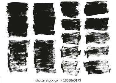 Flat Paint Brush Thin Short Mix Background High Detail Abstract Vector Background Mix Set 