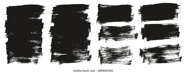 Flat Paint Brush Thin Short Mix Background High Detail Abstract Vector Background Mix Set 