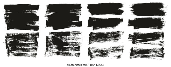 Flat Paint Brush Thin Short Mix Background High Detail Abstract Vector Background Mix Set 