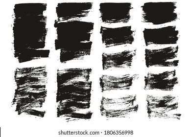 Flat Paint Brush Thin Short Mix Background High Detail Abstract Vector Background Mix Set 