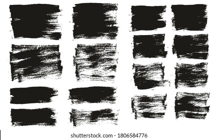 Flat Paint Brush Thin Short Mix Background High Detail Abstract Vector Background Mix Set 