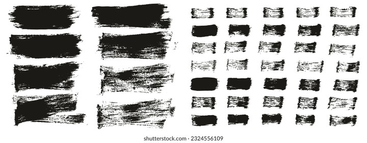 Flat Paint Brush Thin Short Background And Straight Lines Mix High Detail Abstract Vector Background Mix Set 