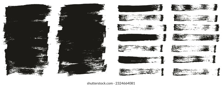 Flat Paint Brush Thin Short Background And Straight Lines Mix High Detail Abstract Vector Background Mix Set 