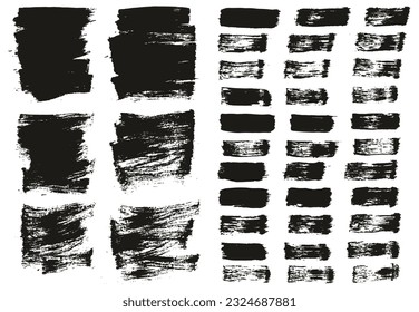 Flat Paint Brush Thin Short Background And Straight Lines Mix High Detail Abstract Vector Background Mix Set 
