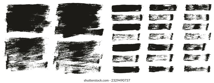 Flat Paint Brush Thin Short Background And Straight Lines Mix High Detail Abstract Vector Background Mix Set 