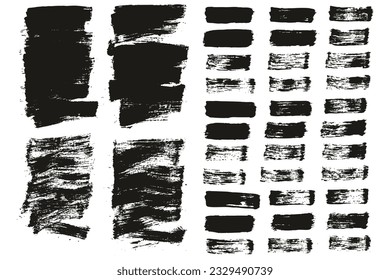 Flat Paint Brush Thin Short Background And Straight Lines Mix High Detail Abstract Vector Background Mix Set 