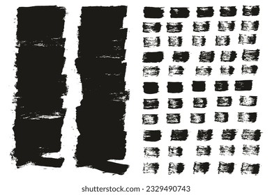 Flat Paint Brush Thin Short Background And Straight Lines Mix High Detail Abstract Vector Background Mix Set 