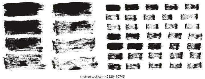 Flat Paint Brush Thin Short Background And Straight Lines Mix High Detail Abstract Vector Background Mix Set 
