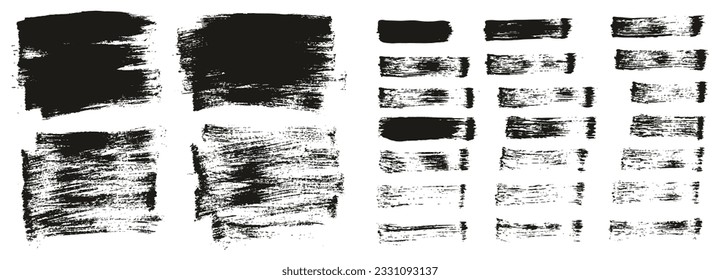 Flat Paint Brush Thin Short Background And Straight Lines Mix High Detail Abstract Vector Background Mix Set 