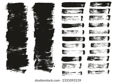 Flat Paint Brush Thin Short Background And Straight Lines Mix High Detail Abstract Vector Background Mix Set 