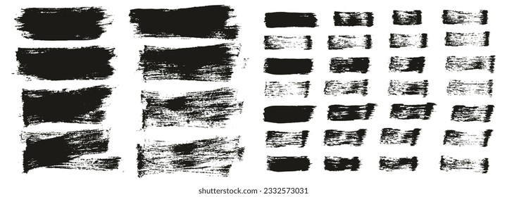 Flat Paint Brush Thin Short Background And Straight Lines Mix High Detail Abstract Vector Background Mix Set 