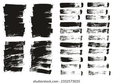Flat Paint Brush Thin Short Background And Straight Lines Mix High Detail Abstract Vector Background Mix Set 