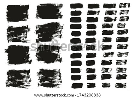 Flat Paint Brush Thin Short Background & Straight Lines Mix High Detail Abstract Vector Background Mix Set 