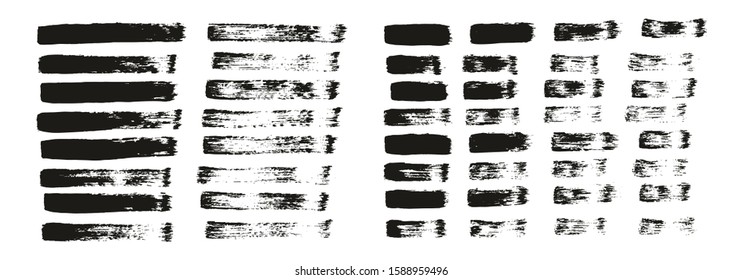 Flat Paint Brush Thin Straight Lines High Detail Abstract Vector Background Set 5286