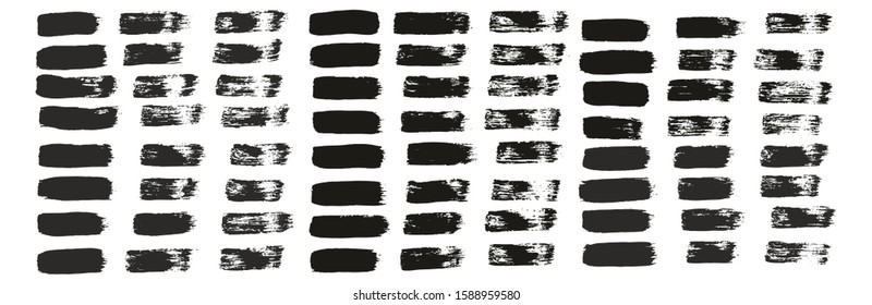 Flat Paint Brush Thin Straight Lines High Detail Abstract Vector Background Set 2122