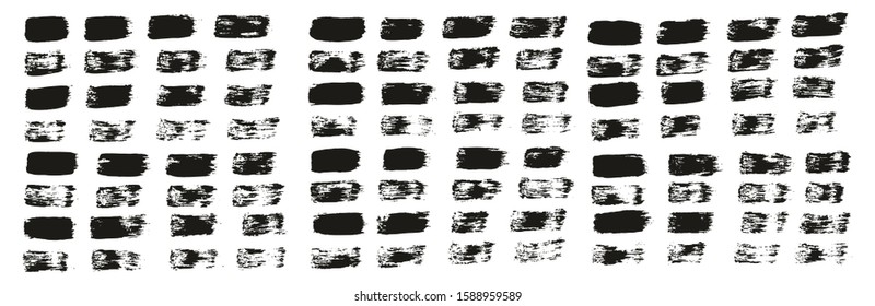 Flat Paint Brush Thin Straight Lines High Detail Abstract Vector Background Set 2930