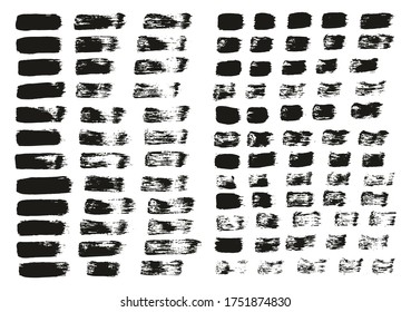Pincel de pintura plana Líneas rectas delgadas conjunto de mezcla de fondo de vectores abstracto de alto detalle 