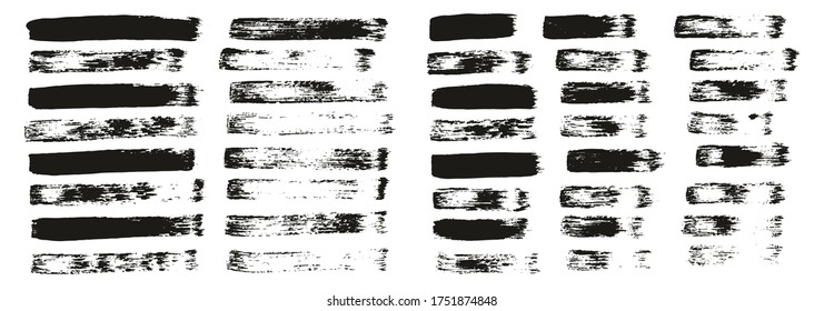Pincel de pintura plana Líneas rectas delgadas conjunto de mezcla de fondo de vectores abstracto de alto detalle 