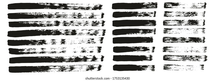 Pincel de pintura plana Líneas rectas delgadas conjunto de mezcla de fondo de vectores abstracto de alto detalle 