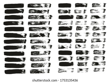 Pincel de pintura plana Líneas rectas delgadas conjunto de mezcla de fondo de vectores abstracto de alto detalle 